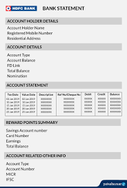 Banks use them to help maintain a written ledger of funds deposited throughout the for bank customers, a deposit slip serves as a de facto receipt that the bank properly accounted for the funds and deposited the correct amount and. Hdfc Bank Statement Format View Download Benefits Paisabazaar