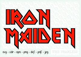 Iron Maiden Logo Clip Art Vector File Formati Jpg Png Cdr Pdf Eps Dxf Vector Digital File Music Rock Music Iron Maiden Rock Vector Etsy Vintage