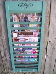 Shutter Upcycled Repurposed Into Magazine Rack 6 Steps With Pictures Instructables With the development of the technology and the internet, people tend to buy magazines less and less.