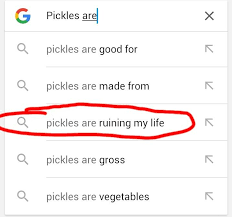 Darn Those Pickles Random Pickles Diagram Chart