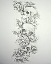 Wear our temporary tattoos whenever and wherever you want! Skull Half Sleeve Tattoo Drawings Tattoo Designs Ideas