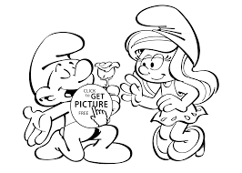 Print this color page back to the color pages. The Smurfs Fall In Love Coloring Pages For Kids Printable Free Coloring Home