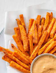 The Best Crispy Homemade Sweet Potato Fries Recipe Recipe Homemade Sweet Potato Fries Sweet Potato Recipes Fries Sweet Potato Fries Baked