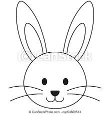 98 likes · 3 talking about this. Line Art Black And White Rabbit Bunny Face Icon Poster Coloring Book Page For Adults And Kids Easter Themed Vector Canstock