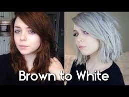 Dark Brown To Silver Hair 3 Step Tutorial Youtube Dark Hair Dye White Ombre Hair Grey Hair Diy