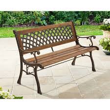 Better Homes And Gardens Lattice Outdoor Bench Walmart Com Walmart Com