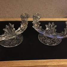 Related:crystal candle holders vintage with prisms lead crystal candle holders antique crystal decorative collectible brands. Best Vintage 1940 S Crystal Baroque Double Candle Holders With Etching On The Bases For Sale In Lakeland Florida For 2021