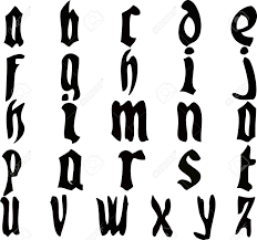 Computer Generated Vector Illustration Complete List Of Alphabet Letters In Old Style Writing Royalty Free Cliparts Vectors And Stock Illustration Image 3520580