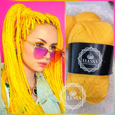 Jennifer slaven shows you how to work with embroidery floss, thread, or yarn to make a colorful hair wrap. Brazilian Yarn For Braids High Quality Acrylic Wool For Hair Jumbo Braids Senegalese Twist Wraps Natural Knitting Hair Yellow Orange Braids Braids