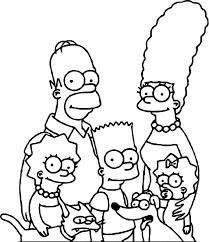 Find the best simpsons coloring pages for kids and adults and enjoy coloring it. Nice Simpsons Family And Dog Coloring Page Dog Coloring Page Simpsons Drawings Family Drawing