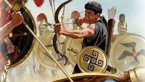 In the medieval period, the same term was used for a type of byzantine infantryman. A Cretan Archer Had A Small Bronze Pelta Shield As Well As A Sword For Close Combat Although This Image Shows Him With A Composite Bow Most Agree The Creta