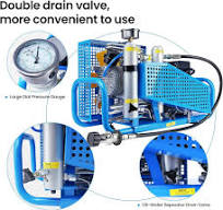 TUXING Diving Air Compressor Pcp High Pressure 100l/Min 4500Psi 300Bar  0-12l Tank