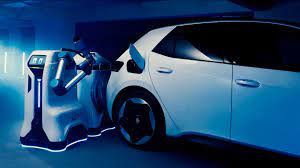 福斯終於做出了r2d2 原來是電動車專用充電機器人 technews 科技新報 mobile robot volkswagen mobile charging