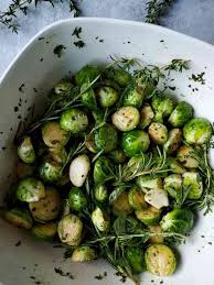 Garlic Herb Roasted Brussels Sprouts W Balsamic Vinegar Homestead And Chill Recipe Roasted Brussel Sprouts Brussel Sprout Recipes Roasted Brussel Sprouts