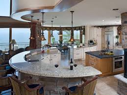 Semi Circular Kitchen Islands Curved Kitchen Curved Kitchen Island Eclectic Kitchen