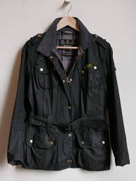 Vintage Ladies Barbour International Flyweight Black Wax