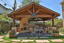 Patio creations, with more than twenty years' experience and expertise in building custom patios, patio covers, pergolas, decks, porches, and other outdoor living spaces, continues to be one of the most trusted landscape contractors not only in katy but also in the woodlands area. 75 Beautiful Outdoor Kitchen Design With A Gazebo Houzz Pictures Ideas July 2021 Houzz
