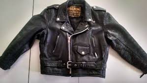 Vintage Child S Motorcycle Leather Jacket Size 16 Vintage Hudson Made In Usa In Outerwear Ebay Leather Motorcycle Jacket Leather Jacket Jackets