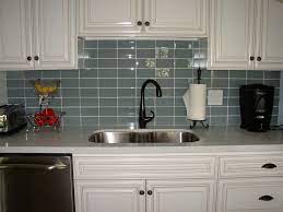 Kitchen is a modern design with clean lines. Glass Tile Backsplash Houzz