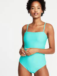 Textured Square Neck Swimsuit For Women Old Navy Swimsuits Old Navy Modest Swimsuits