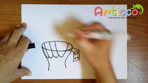 Step 6 — outline the net of the hoop. How To Draw A Basketball Hoop Step By Step Youtube
