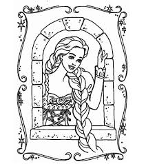 Coloring pages of long haired princess rapunzel of film tangled for the kids. 20 Beautiful Rapunzel Coloring Pages For Your Little Girl