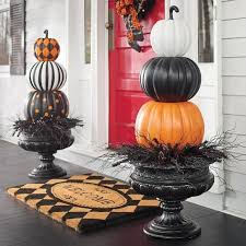 Halloween Stacked Solid Pumpkins Grandin Road Fall Halloween Decor Halloween Outdoor Decorations Outdoor Halloween