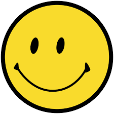 Emoji meaning a yellow face with simple, open eyes and a broad, open smile, showing upper teeth and tongue on some platforms. Smiley Wikipedia