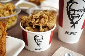 Chicken skin taste test, $3.50 a la carte. First Bite Kfc S Chaco And Cracklings What Mary Loves
