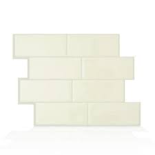 Smart Tiles Metro Laurito 11 56 In W X 8 38 In H Peel And Stick Self Adhesive Decorative Mosaic Wall Tile Backsplash Sm1168g 01 Qg The Home Depot In 2020 Mosaic Wall Tiles Smart