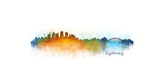 Pin En Watercolor City Skyline Art