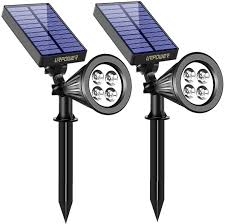 Solar power could be the future, but it'll be a while until panels are on every roof. Urpower Solar Lights 2 In 1 Waterproof 4 Led Solar Spotlight Adjustable Wall Light Landscape Light Security Lighting Dark Sensing Auto On Off For Patio Deck Yard Garden Driveway Pool Area 2 Pack Amazon Com