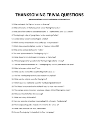 Nov 09, 2021 · here you'll learn fun thanksgiving trivia about the first holiday, how football became a turkey day tradition, and who was the first president to pardon a turkey. 49 Thanksgiving Trivia Questions And Answers To Share With Family