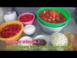 Sambel geprek pedes ngaco, sambel paling dasar dari setiap sambal yang ada di indonesia. Resepi Nasi Ayam Penyet Sambal Geprek Litetube