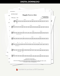 Happily Forever After Rhythm Charts