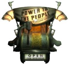 Bioshock Power To The People Power To The People Bioshock Wiki Fandom Powered By Wikia Bioshock Power To The People Vending Machine