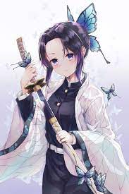 She is a demon slayer of the demon slayer corps and the current insect hashira (蟲 (むし) 柱 (ばしら). Shinobu Kochou èƒ¡è¶ ã—ã®ã¶ Wallpapers Kimetsu No Yaiba Anime Demon Anime Anime Fanart
