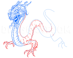How To Draw A Japanese Dragon Step By Step Drawing Guide By Kingtutorial Dragoart Com I clearly never listened to myself xd. how to draw a japanese dragon step by