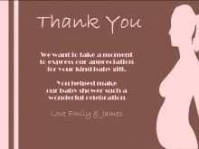 Baby shower thank you cards are among the most fun to write because the gifts themselves are often adorable. 56 Create Thank You Card Template Baby Gift For Ms Word For Thank You Card Template Baby Gift Cards Design Templates