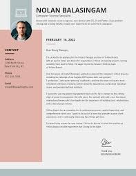 Simple College Student Cover Letter Template