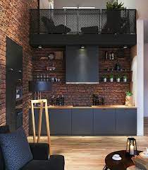60 Small Modern Industrial Apartment Decoration Ideas Http Seragidecor Com 60 Small Modern Indu Modern Kitchen Design Kitchen Design Interior Design Kitchen