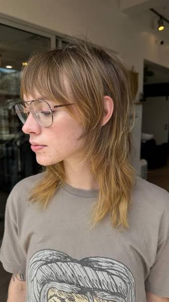 “ You have thin hair, you can’t have a shag! “ , Have you been told that? Lies. You just have to have the right shag! This client already had a mullet that they have been growing out so I carved ...