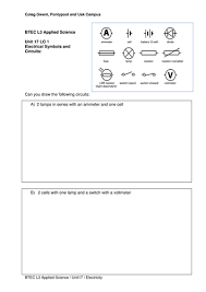 How to draw circuit diagrams with edraw. Circuit Diagram Worksheet Teaching Resources