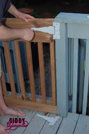 21 posts related to do it yourself deck kits. Diy Deck Gate Successfully Retaining Escape Artist Toddlers Everywhere Giddy Upcycled