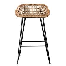 Bay Isle Home Belinda 27 75 Patio Bar Stool Wayfair Outdoor Stools Rattan Bar Stools Outdoor Bar Stools
