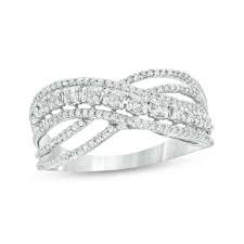 1 2 Ct T W Diamond Crossover Ring In 10k White Gold Zales That's because it offers 0% apr for different lengths of time depending on the payment option that.