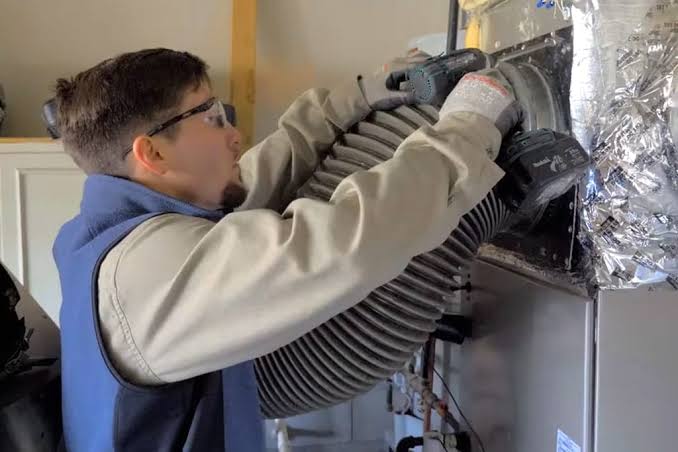 Deep duct cleaning requires specialized rotobrush tools and anti-bacterial fogging., AI generated