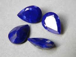 2 Pair 14x10 Mm Lapis Lazuli Faceted Gemstone Teardrop By Kgnshop Gemstones Faceted Gemstones Lapis