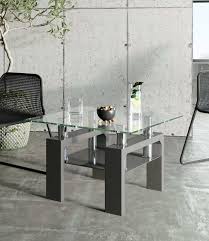 Find great deals on ebay for glass side table. Metro Clear Glass Grey High Gloss Side Table My Furniture Direct