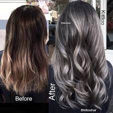 Image Result For Dark Brown Hair With Silver Highlights Grey Hair Color Hair Highlights Gray Hair Highlights